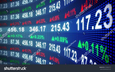 World stock market on Monday trading session
